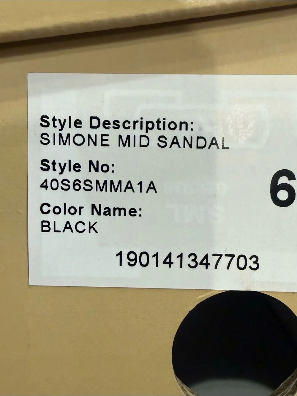 Michael Kors Simone Mid Heel Black Patent Sandals  6.5 New With Box